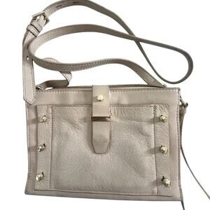 Botkier New York Warren City Crossbody Handbag Blush Beige Leather Studded